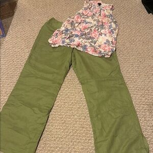 Olive Green Women's Pants
